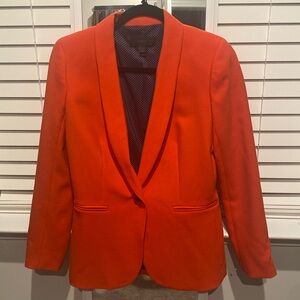 J.Crew orange wool blend parke blazer size 0